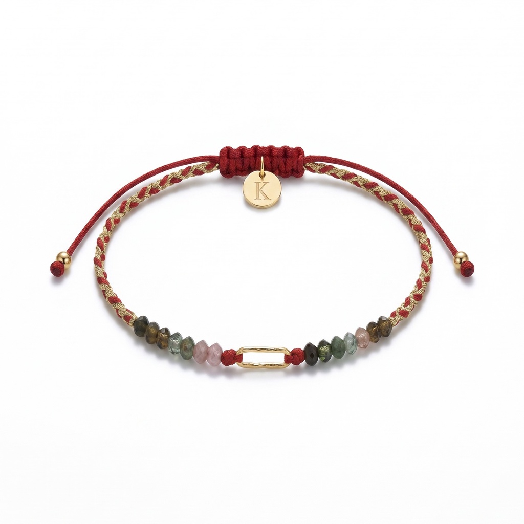 Anaga pulsera trenzada turmalina