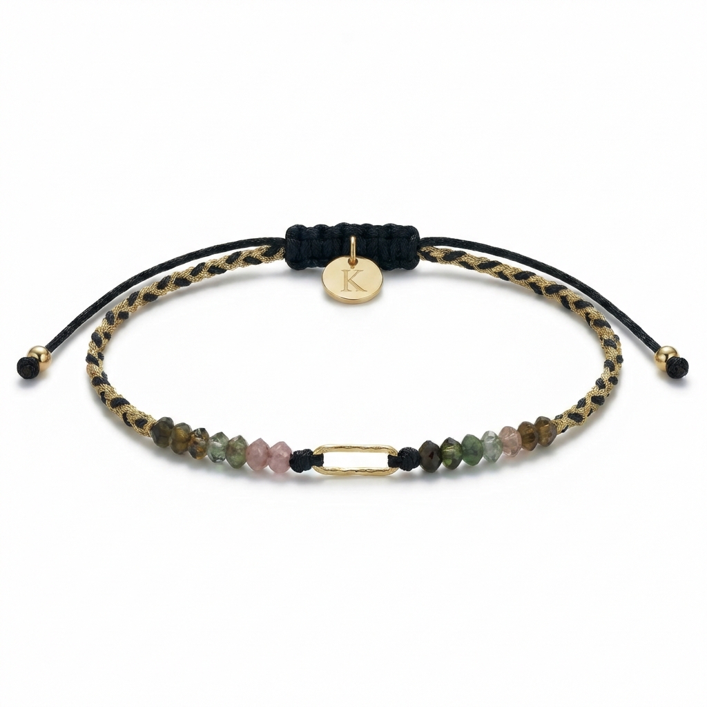 Anaga pulsera trenzada turmalina