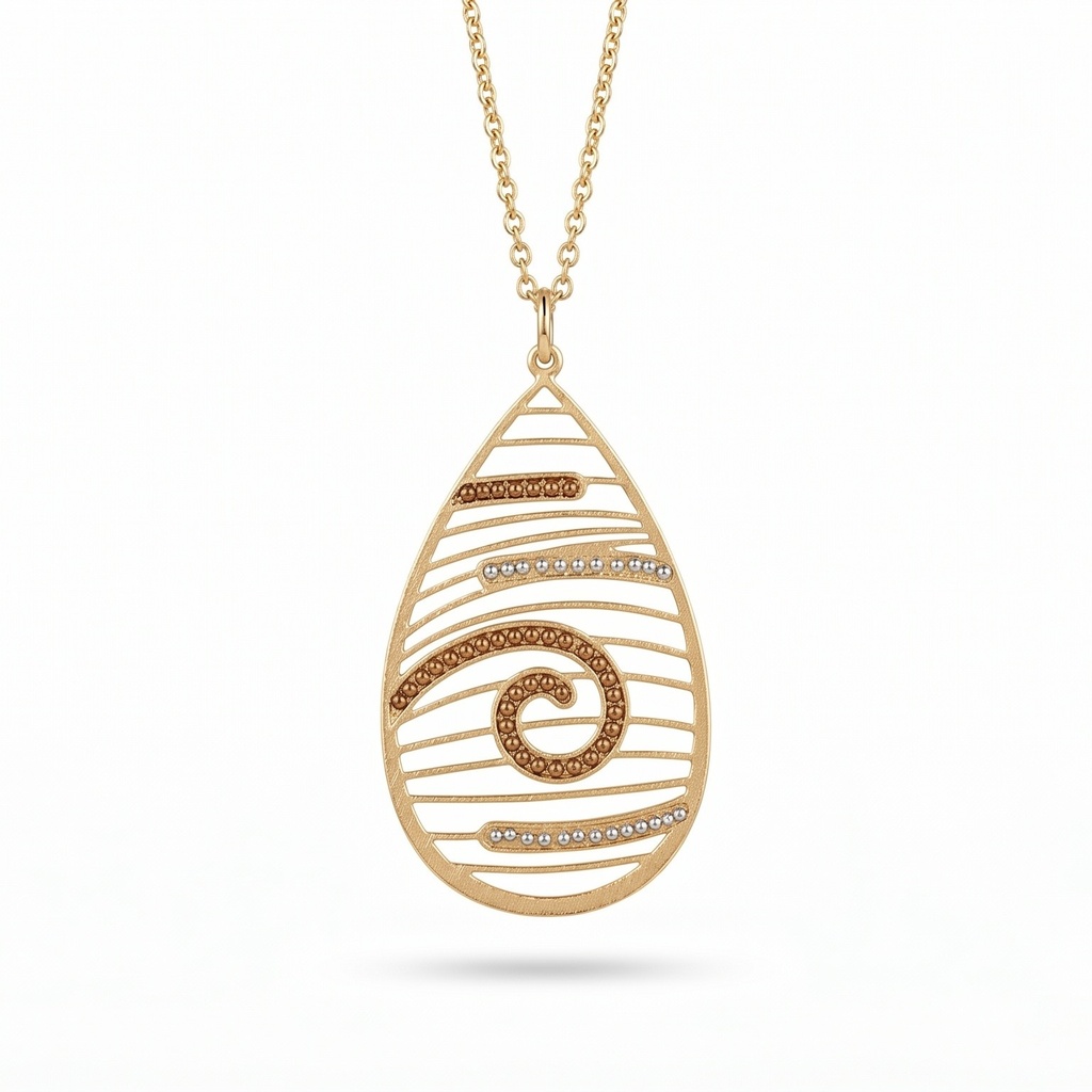 Breeze colgante espiral oval