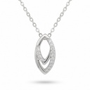 Dream colgante oval doble circonia