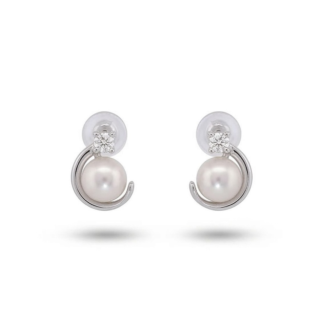 Celeste pendientes cuna perla