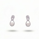 Celeste pendientes 8 perla