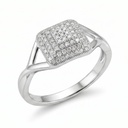 París anillo cuadrado circonia