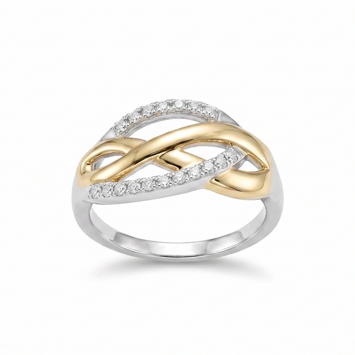 [10689] Lyric anillo ovalo infinito dorado plata (9)