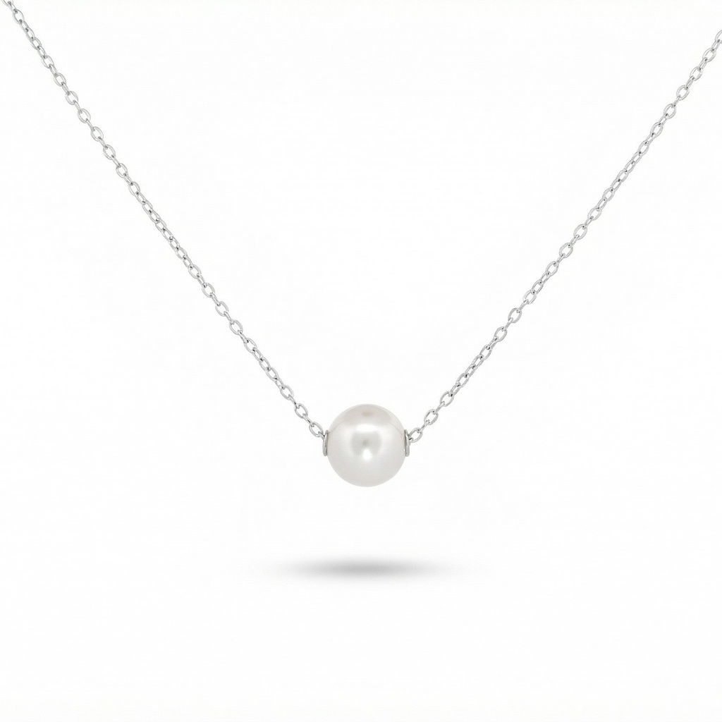 Celeste collar perla