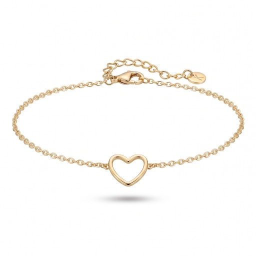 [10629] Serenity pulsera corazón dorado