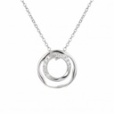 Dream colgante circulos labrados circonia con cadena
