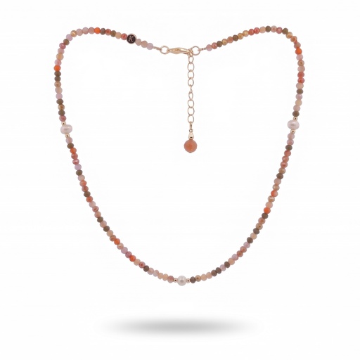 [10582] Glimmer collar (Multicolor Coral)