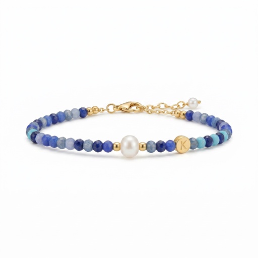 [10585] Glimmer pulsera (Multicolor azul)