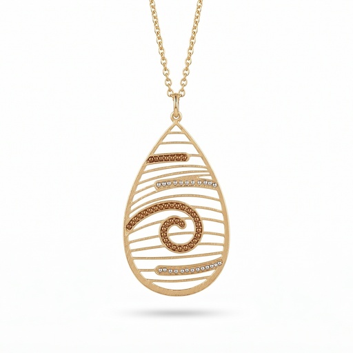 [10210] Breeze colgante espiral oval