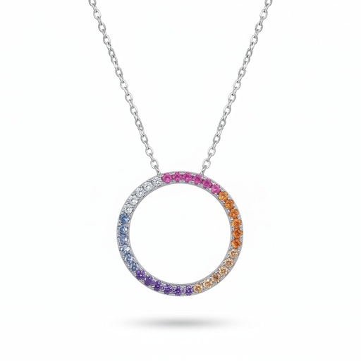 [10311] Shimmer colgante aro multicolor