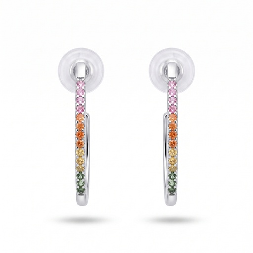 [10316] Shimmer pendientes línea multicolor