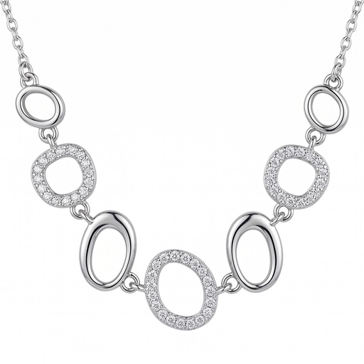 [10332] París collar óvalos circonia