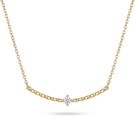 [10340] Willow collar arco labrado dorado