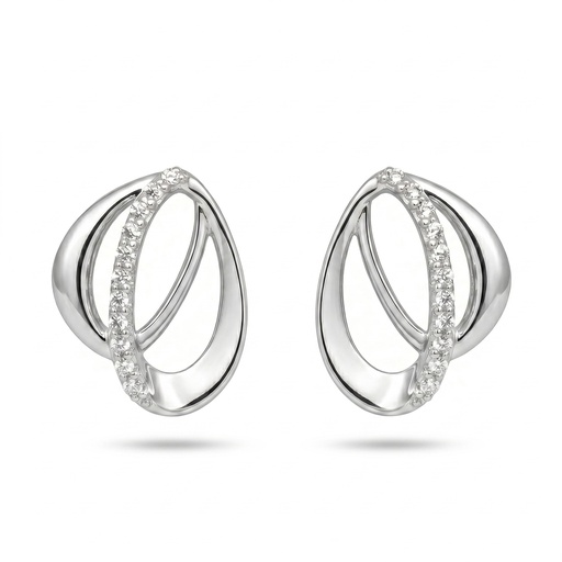 [10383] Dream pendientes doble oval circonia