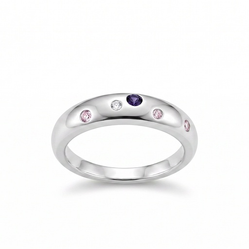 Praga anillo gota circonia color