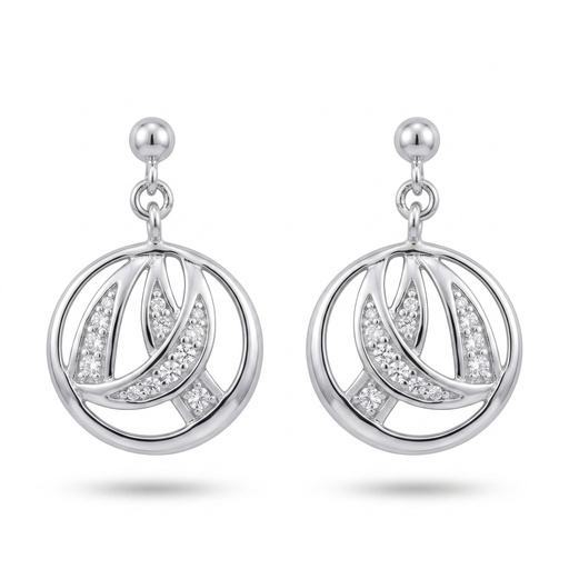 [10440] Dream pendientes trazos circonia