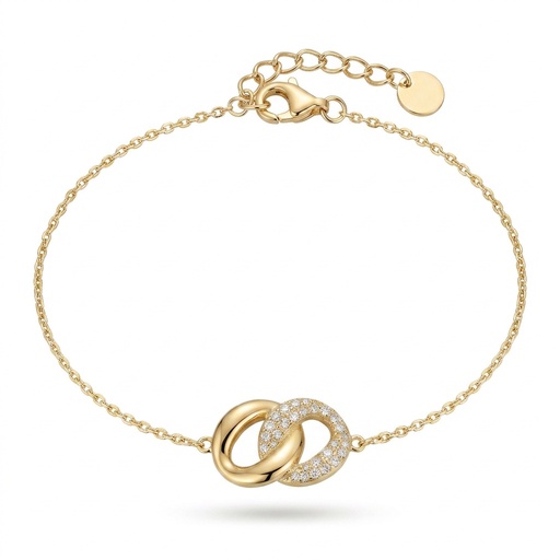 [10606] Lyric pulsera enlazado dorado