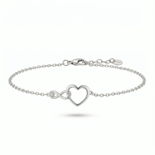 [10609] Dream pulsera corazón e infinito enlazados