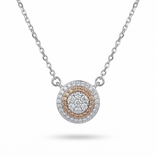 [10610] Lyric collar circulo circonia champagne