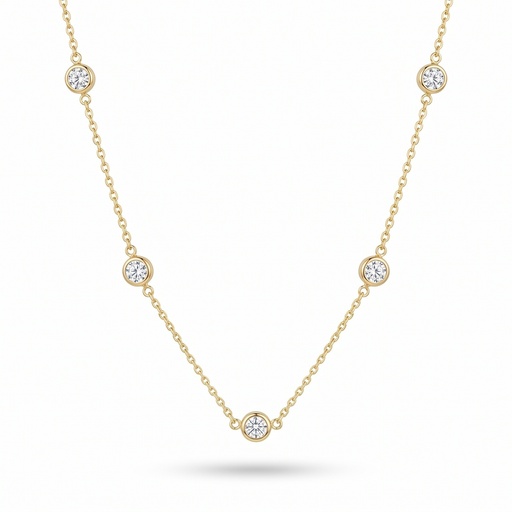 [10655] Lyric collar cinco circonias