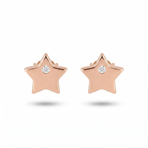[10675] Teno pendiente estrella rosa