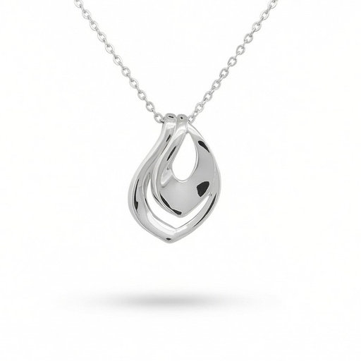 [10456] Serenity colgante pétalo con cadena