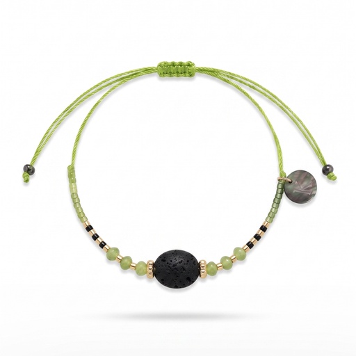 [11142] Pulsera Teide lava mixed peridot-03